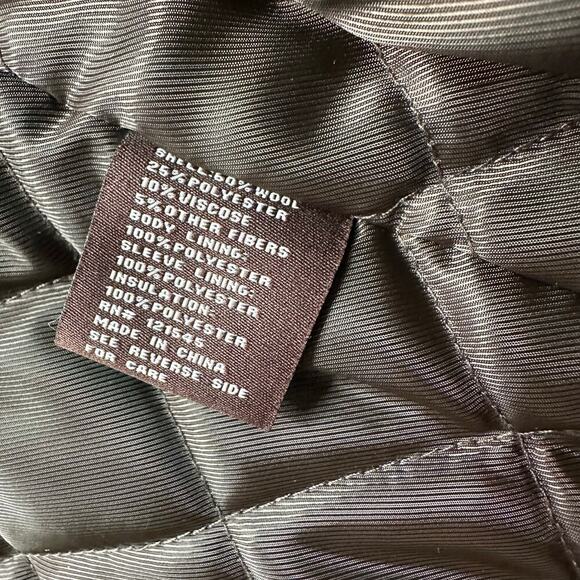 MICHAEL Michael Kors Military Style Button Front Wool Blend Coat - Picture 8 of 9